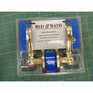 Design House bed & bath turn button locking Reversible Lever Handle VP/TL300VSX3